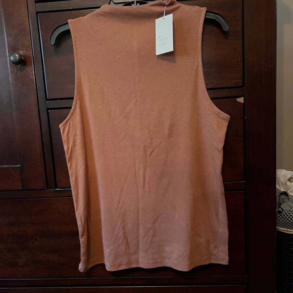 a new day Rust Sleeveless Muscle Tee